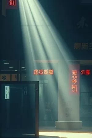 《半小时》海报，客厅沙发与落地钟的静物构图